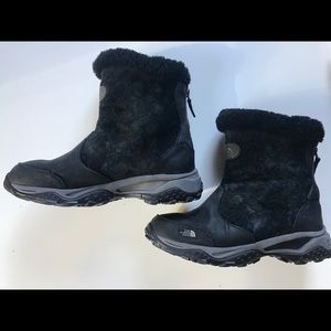 The North Face black snow boots
